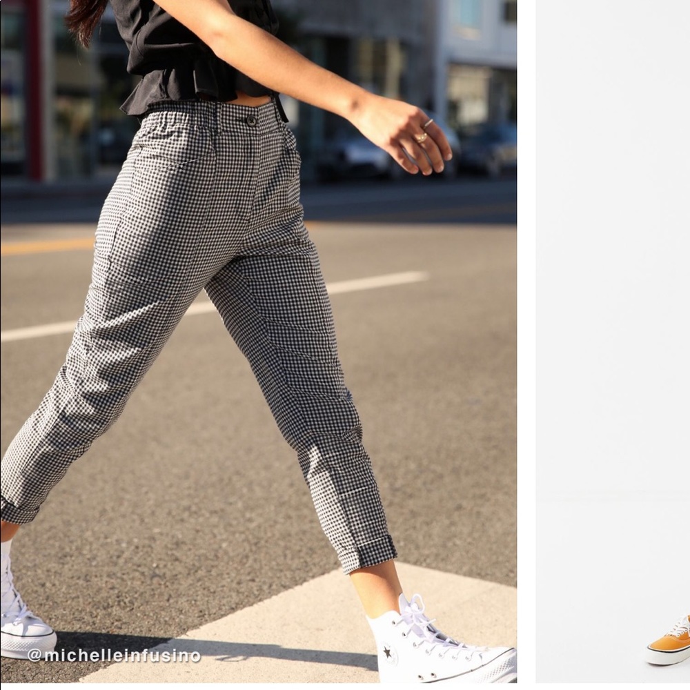 Urban Outfitters Cece Plaid Mom Pant